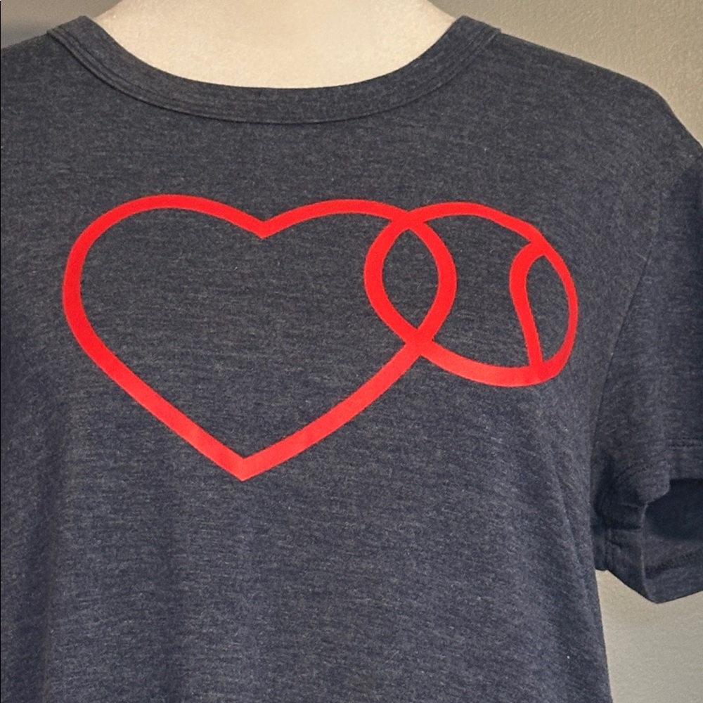 Baseballism “Love Baseball” Tee Shirt in Navy Blue, Size Large - Picture 2 of 5